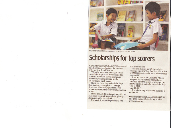 Scholarships for Top Scorers